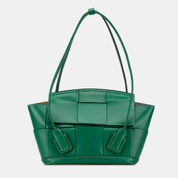 Bottega Veneta: Зелёная сумка  Maxi Intrecciato