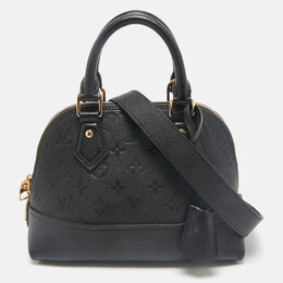 Louis Vuitton: Чёрная сумка  Alma BB