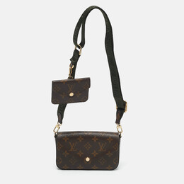 Louis Vuitton: Коричневая сумка 
