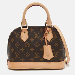 Louis Vuitton: Коричневая сумка  Alma BB