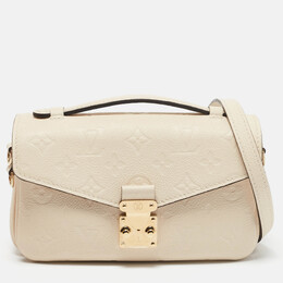 Louis Vuitton: Светлая сумка  Pochette