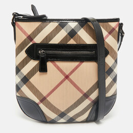 Burberry: Бежевая сумка через плечо 