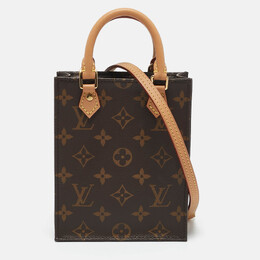 Louis Vuitton: Коричневая сумка 