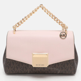 Michael Kors: Коричневая сумка через плечо 