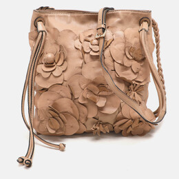 Valentino: Бежевая сумка 