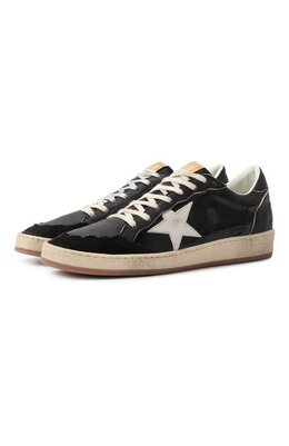 Golden Goose Deluxe Brand: Чёрные кеды  Ball Star