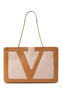 Valentino: Бежевая сумка 