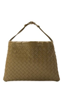 Bottega Veneta: Сумка цвета хаки 