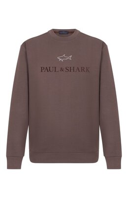 Paul&Shark: Коричневый свитшот 