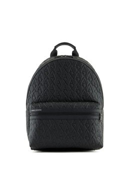 Armani Exchange: Чёрный рюкзак 