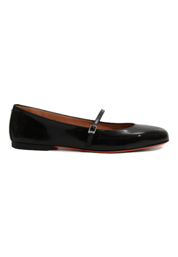 SANTONI: Чёрные балетки 