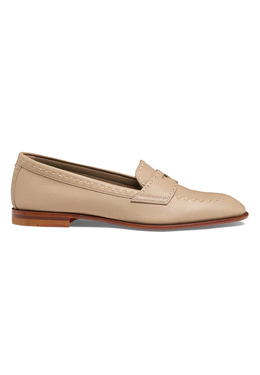 SANTONI: Бежевые лоферы 