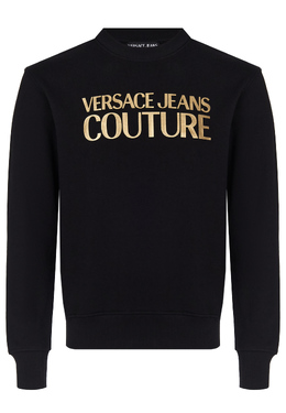 VERSACE JEANS COUTURE: Чёрный свитшот 