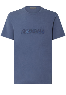 CORNELIANI: Голубая футболка 