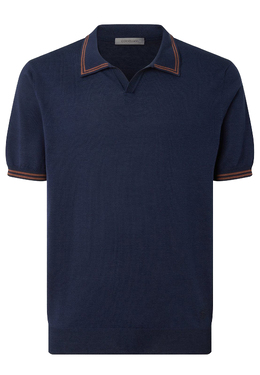 CORNELIANI: Синяя футболка 