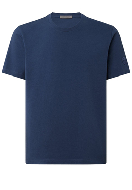 CORNELIANI: Синяя футболка 