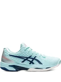 ASICS: Голубые кроссовки 