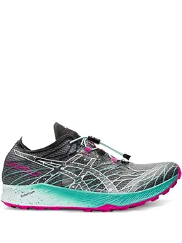 ASICS: Чёрные кроссовки 