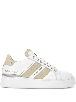 Philipp Plein: Белые кроссовки 