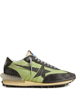 Golden Goose: Зелёные кроссовки  Running