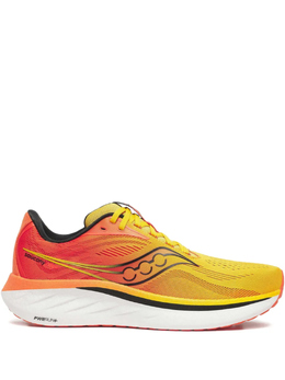 Saucony: Жёлтые кроссовки 