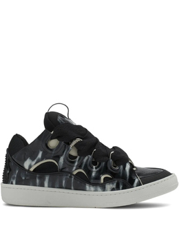 Lanvin: Чёрные кроссовки  Curb
