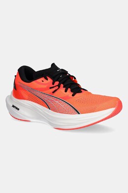 PUMA: Оранжевые кроссовки  Deviate Nitro