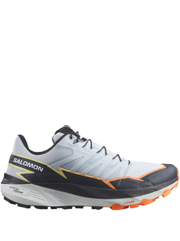 Salomon: Серые кроссовки 