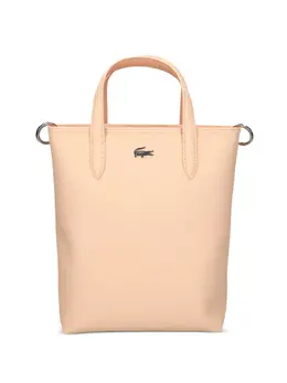 Lacoste: Серебристая сумка-шоппер 