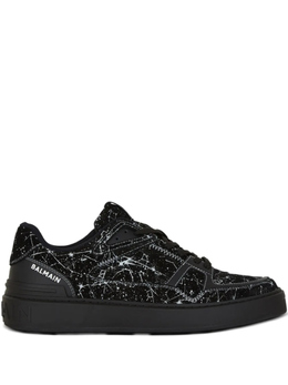 Balmain: Чёрные кроссовки  B-Court