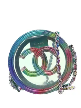 CHANEL Pre-Owned: Зелёный клатч 