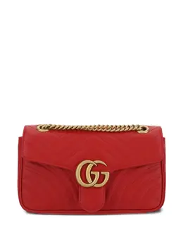 Gucci: Красная сумка  GG Marmont