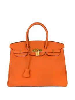 Hermès Pre-Owned: Оранжевая сумка-шоппер 