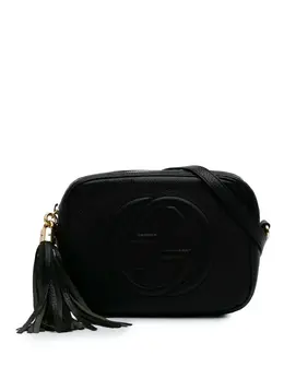 Gucci Pre-Owned: Чёрная сумка через плечо 