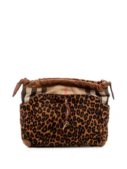Burberry Pre-Owned: Сумка через плечо с леопардовым принтом 