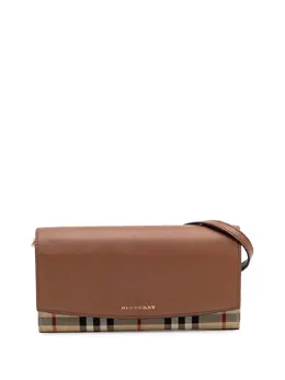 Burberry Pre-Owned: Коричневый кошелёк 