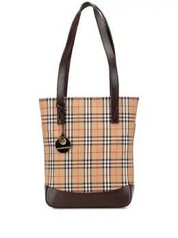 Burberry Pre-Owned: Коричневая сумка-шоппер 