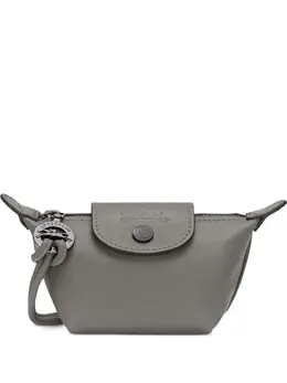 Longchamp: Серый кошелёк  Le Pliage