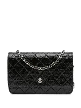 CHANEL Pre-Owned: Чёрный кошелёк 