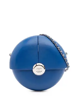 CHANEL Pre-Owned: Голубая сумка через плечо 