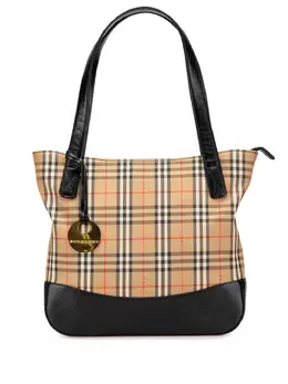 Burberry Pre-Owned: Коричневая сумка-шоппер 