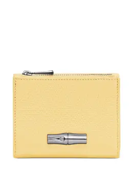 Longchamp: Жёлтый кошелёк  Roseau