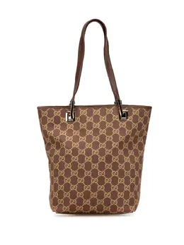 Gucci Pre-Owned: Коричневая сумка-шоппер 