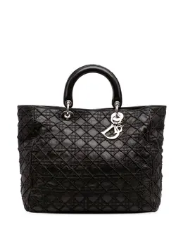 Christian Dior Pre-Owned: Чёрная сумка-шоппер 