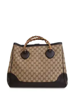 Gucci Pre-Owned: Коричневая сумка-шоппер 