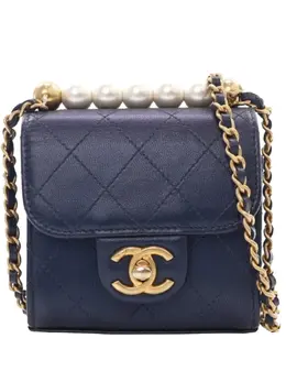 CHANEL Pre-Owned: Голубой клатч 