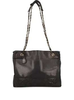 CHANEL Pre-Owned: Голубая сумка-шоппер 