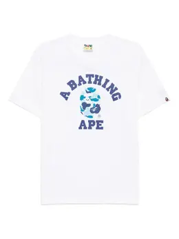 A BATHING APE®: Белая футболка 