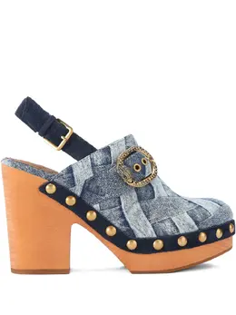 Kurt Geiger London: Голубые сабо 