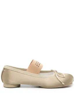 MM6 Maison Margiela: Светлые балетки 